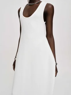Clothing-Source Unknown Adua Vase Midi Dress, White