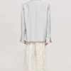 Accessories-Source Unknown Baia Boxy Wrap Blazer, Gainsboro Grey