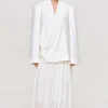 Accessories-Source Unknown Baia Boxy Wrap Blazer, White