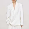 Accessories-Source Unknown Baia Boxy Wrap Blazer, White