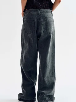 Denim-Source Unknown Boyfriend Pigment Jeans, Sharkskin