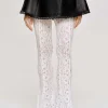 Accessories-Source Unknown Chantilly Lace Pants, White