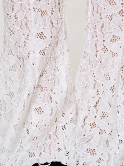 Accessories-Source Unknown Chantilly Lace Pants, White