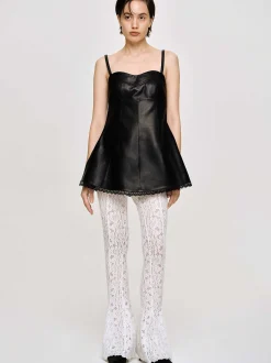 Accessories-Source Unknown Chantilly Lace Pants, White