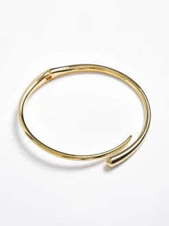 Accessories-Source Unknown Collar Choker, Gold