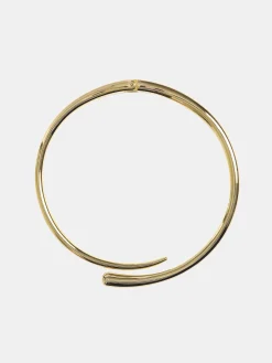 Accessories-Source Unknown Collar Choker, Gold