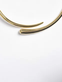 Accessories-Source Unknown Collar Choker, Gold