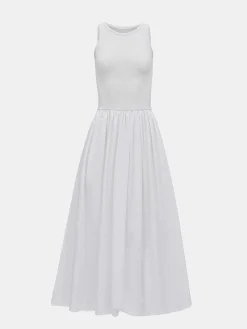Accessories-Source Unknown Cotton Tank Dress, White