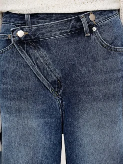 Clothing-Source Unknown Crossover Jeans, Dark Stone Wash