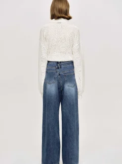 Denim-Source Unknown Crossover Jeans, Dark Stone Wash