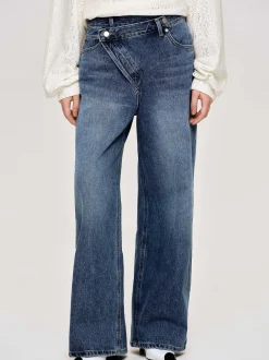 Denim-Source Unknown Crossover Jeans, Dark Stone Wash
