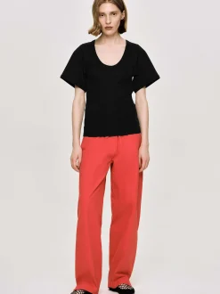 Accessories-Source Unknown Deep U T-Shirt, Black