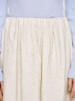 Bottoms-Source Unknown Dhanila Floor-Length Linen Skirt, Natural