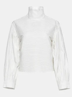 Clothing-Source Unknown Erza Volume Blouse, White
