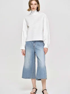 Tops-Source Unknown Erza Volume Blouse, White