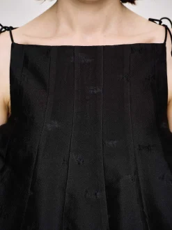 Tops-Source Unknown Extra Cropped Camisole, Black