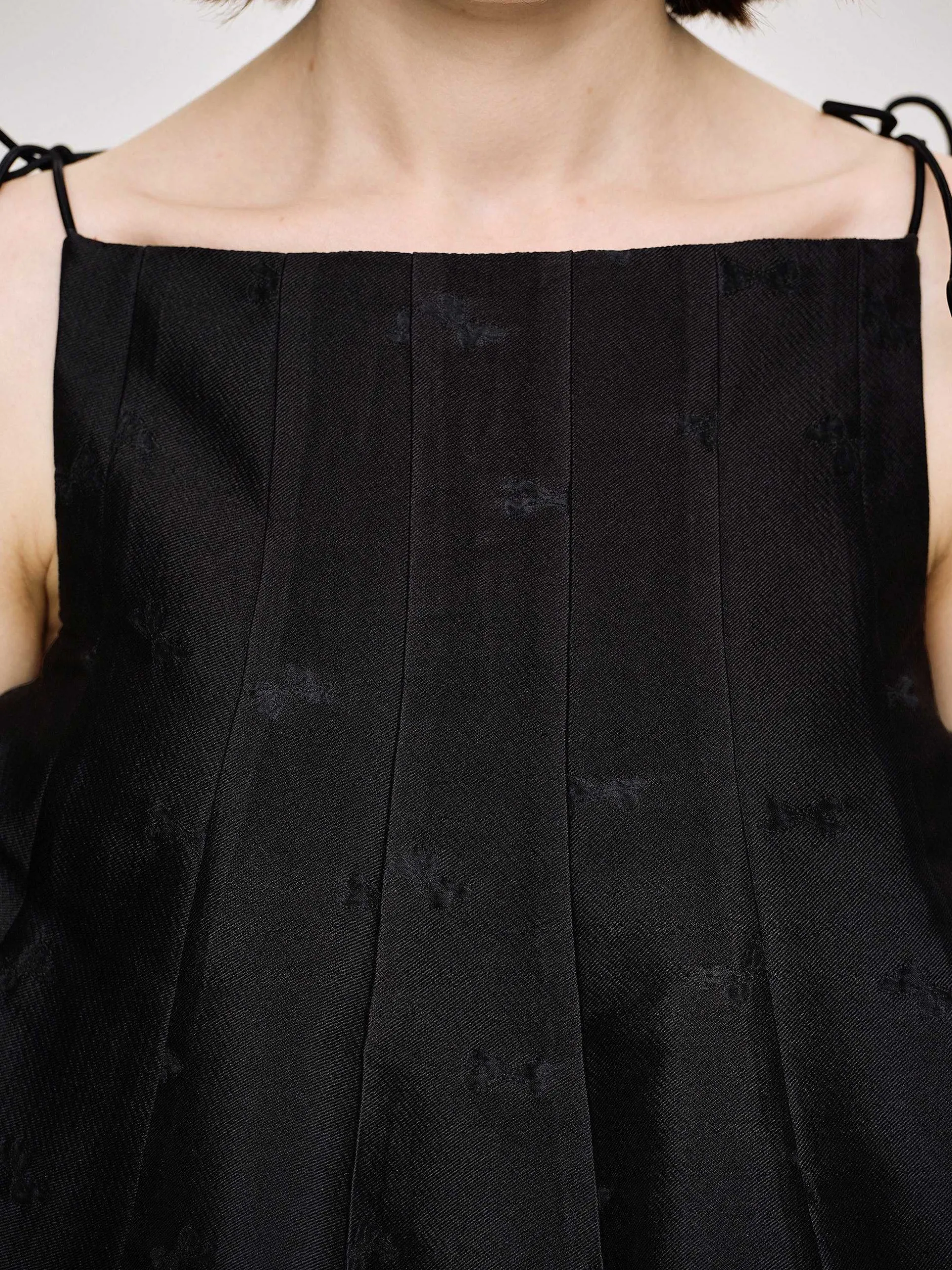 Tops-Source Unknown Extra Cropped Camisole, Black