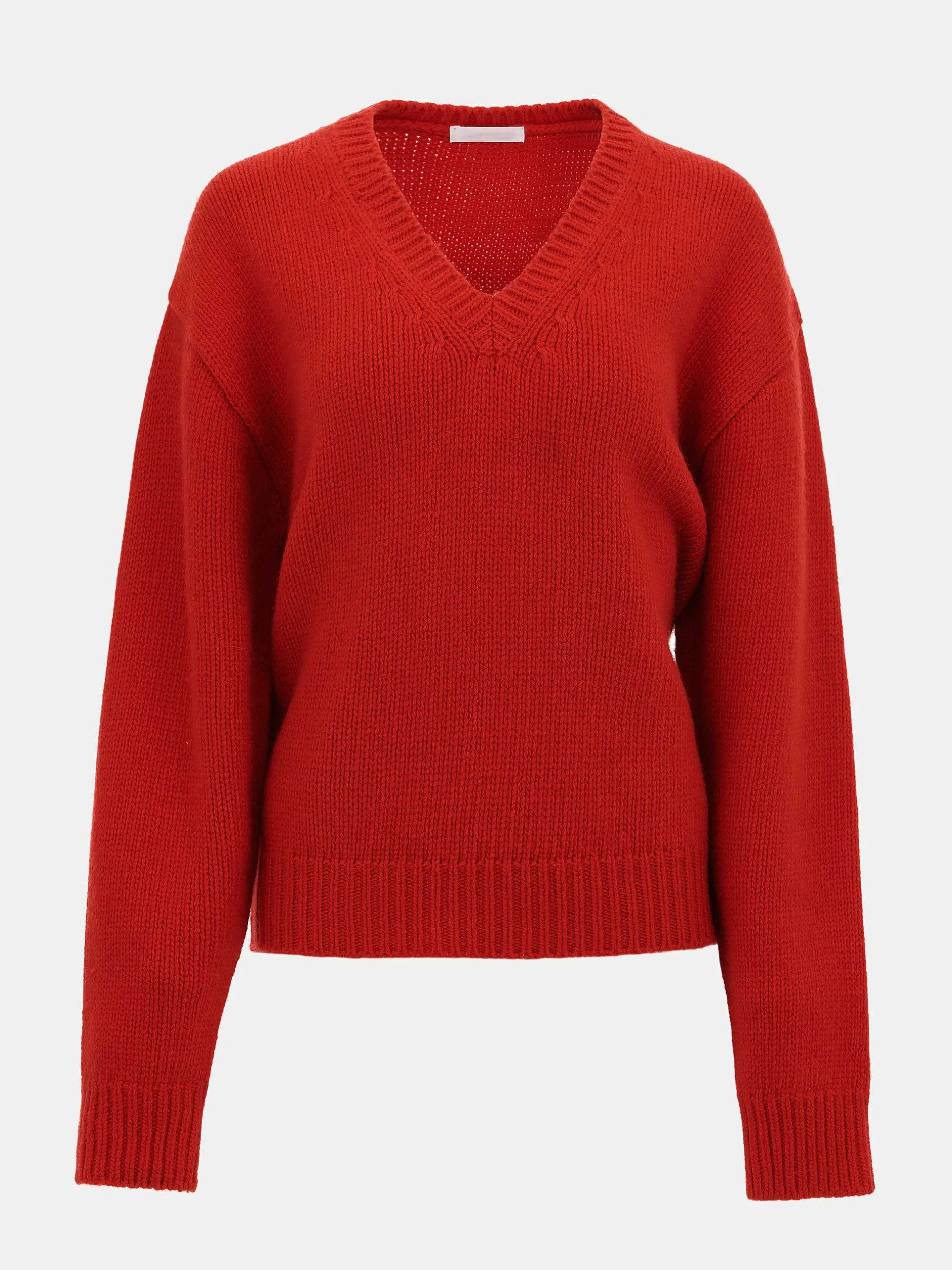 Knitwear-Source Unknown Extra-Fine Wool Jumper, Red