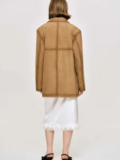 Accessories-Source Unknown Faded Sponge Jacket, Camel