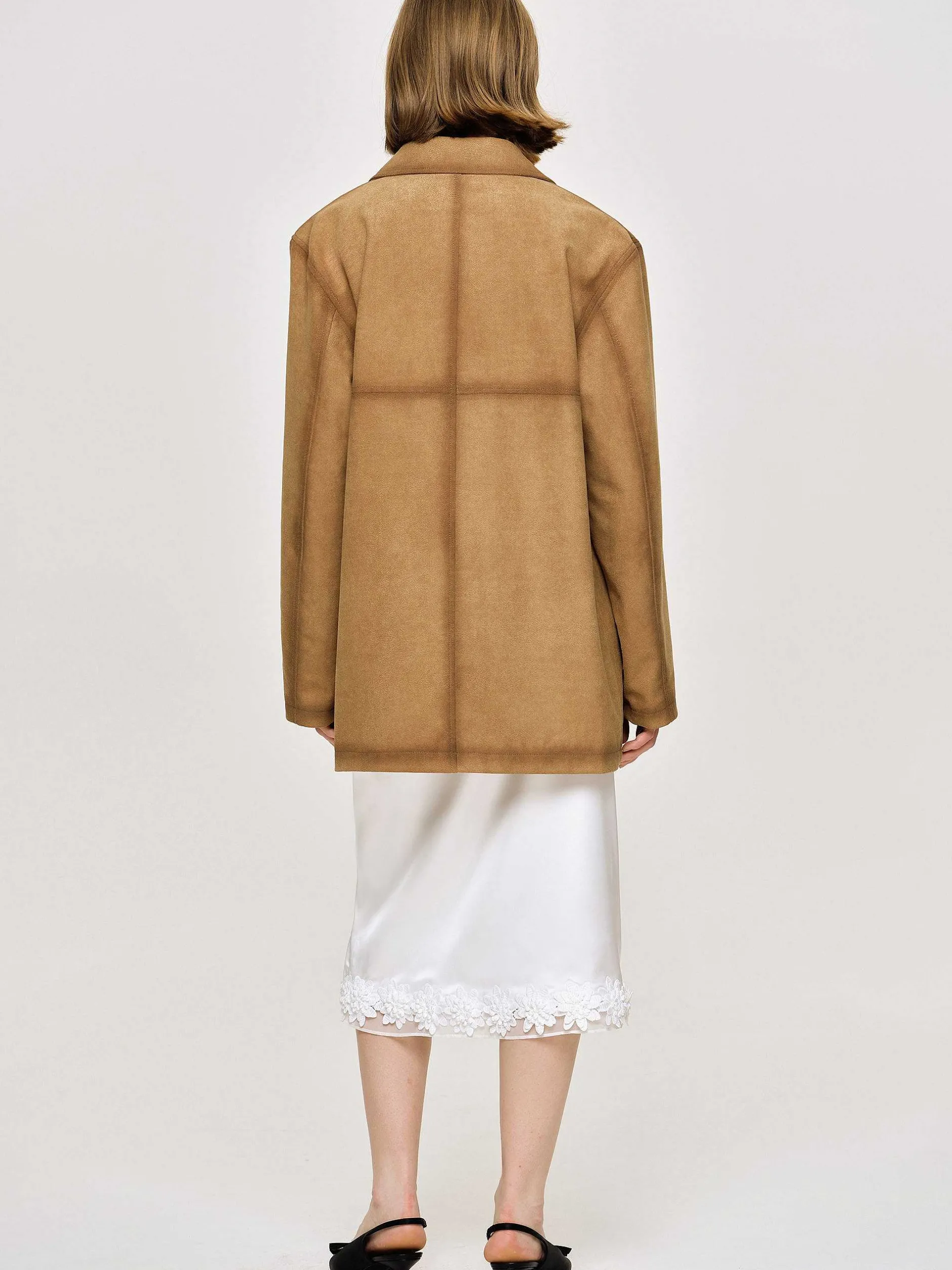 Accessories-Source Unknown Faded Sponge Jacket, Camel