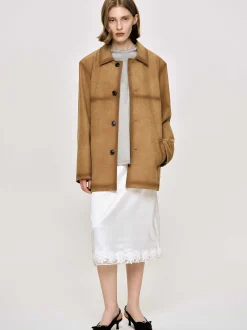 Accessories-Source Unknown Faded Sponge Jacket, Camel