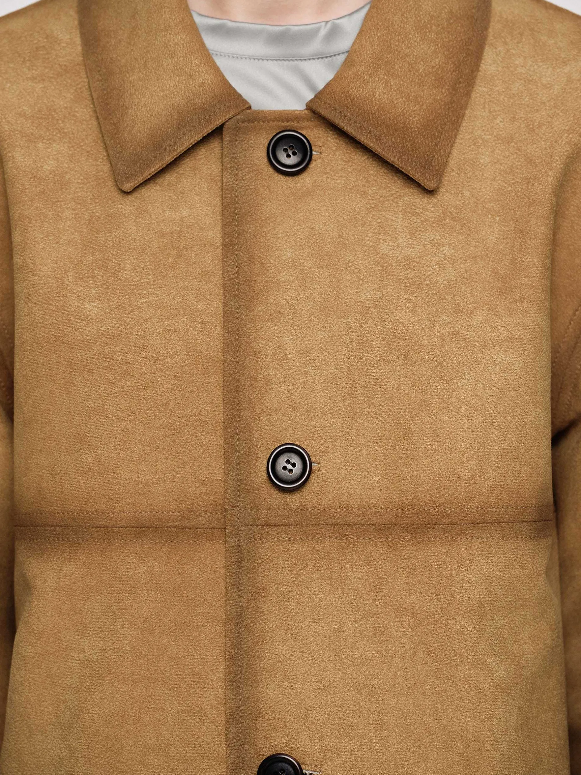 Accessories-Source Unknown Faded Sponge Jacket, Camel