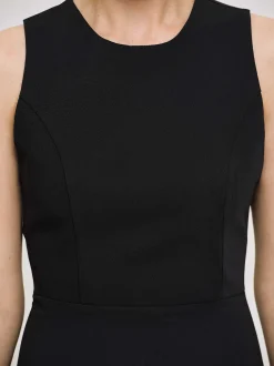 Clothing-Source Unknown Fitted Maxi Dress, Black