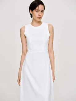 Dresses-Source Unknown Fitted Maxi Dress, White