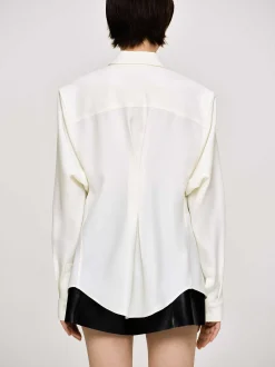 Accessories-Source Unknown Fitted Waist Shirt, Alabaster