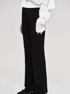 Denim-Source Unknown Flared Long Leg Jeans, Black