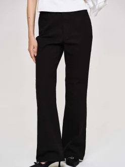 Denim-Source Unknown Flared Long Leg Jeans, Black