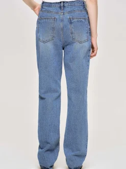 Clothing-Source Unknown Full-Length Slim Jeans, Medium Blue