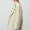Accessories-Source Unknown Hayk Oversized Boyfriend Blazer, Cream