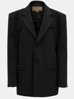 Accessories-Source Unknown Hayk Oversized Boyfriend Blazer, Black