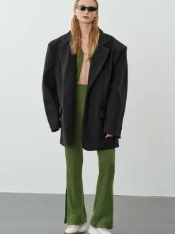 Accessories-Source Unknown Hayk Oversized Boyfriend Blazer, Black