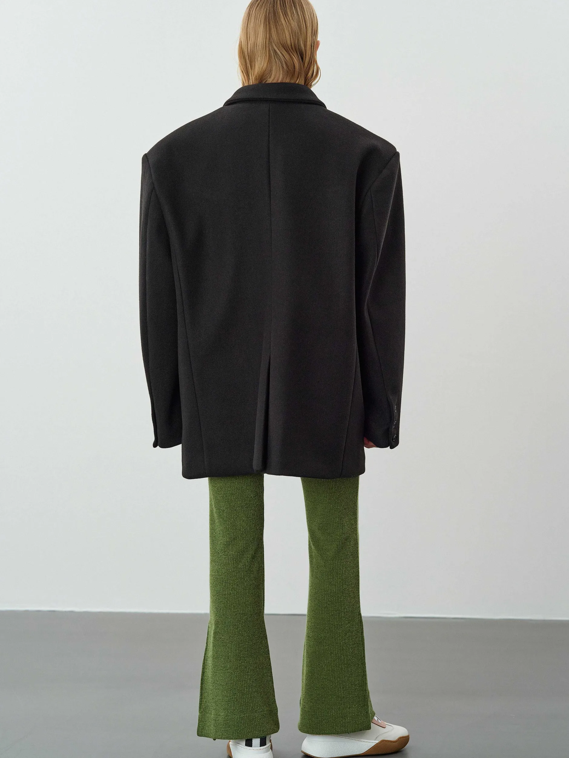 Accessories-Source Unknown Hayk Oversized Boyfriend Blazer, Black
