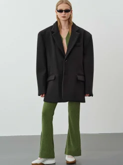 Accessories-Source Unknown Hayk Oversized Boyfriend Blazer, Black