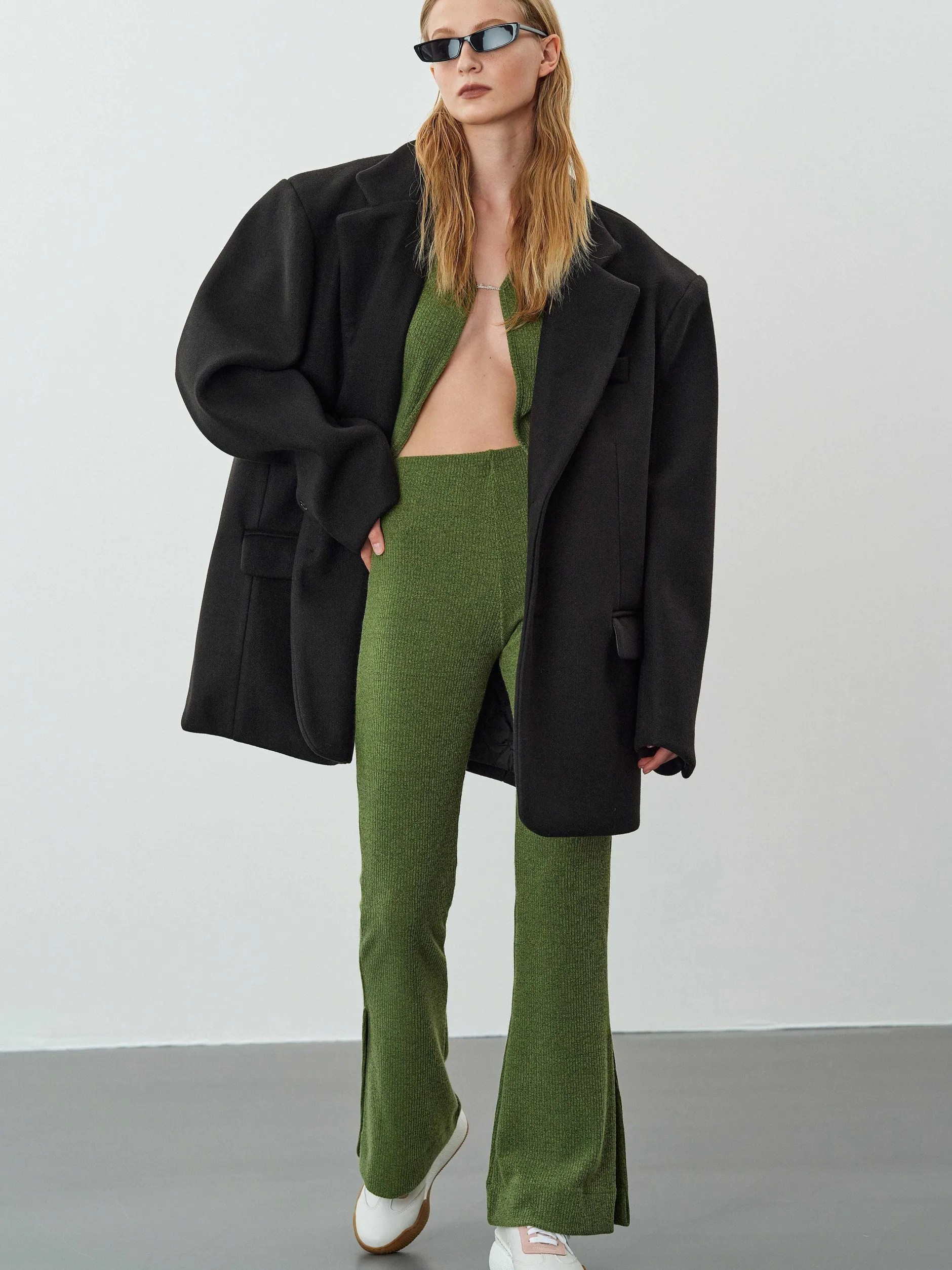 Accessories-Source Unknown Hayk Oversized Boyfriend Blazer, Black