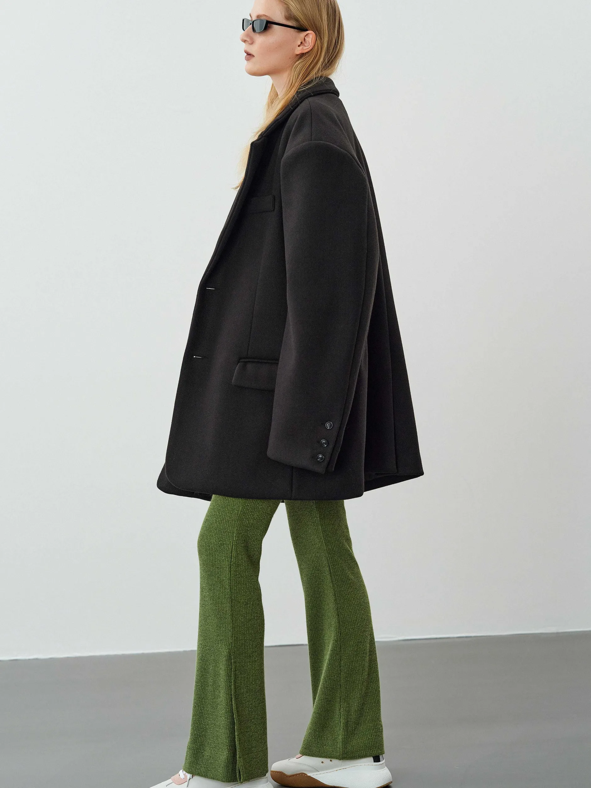 Accessories-Source Unknown Hayk Oversized Boyfriend Blazer, Black