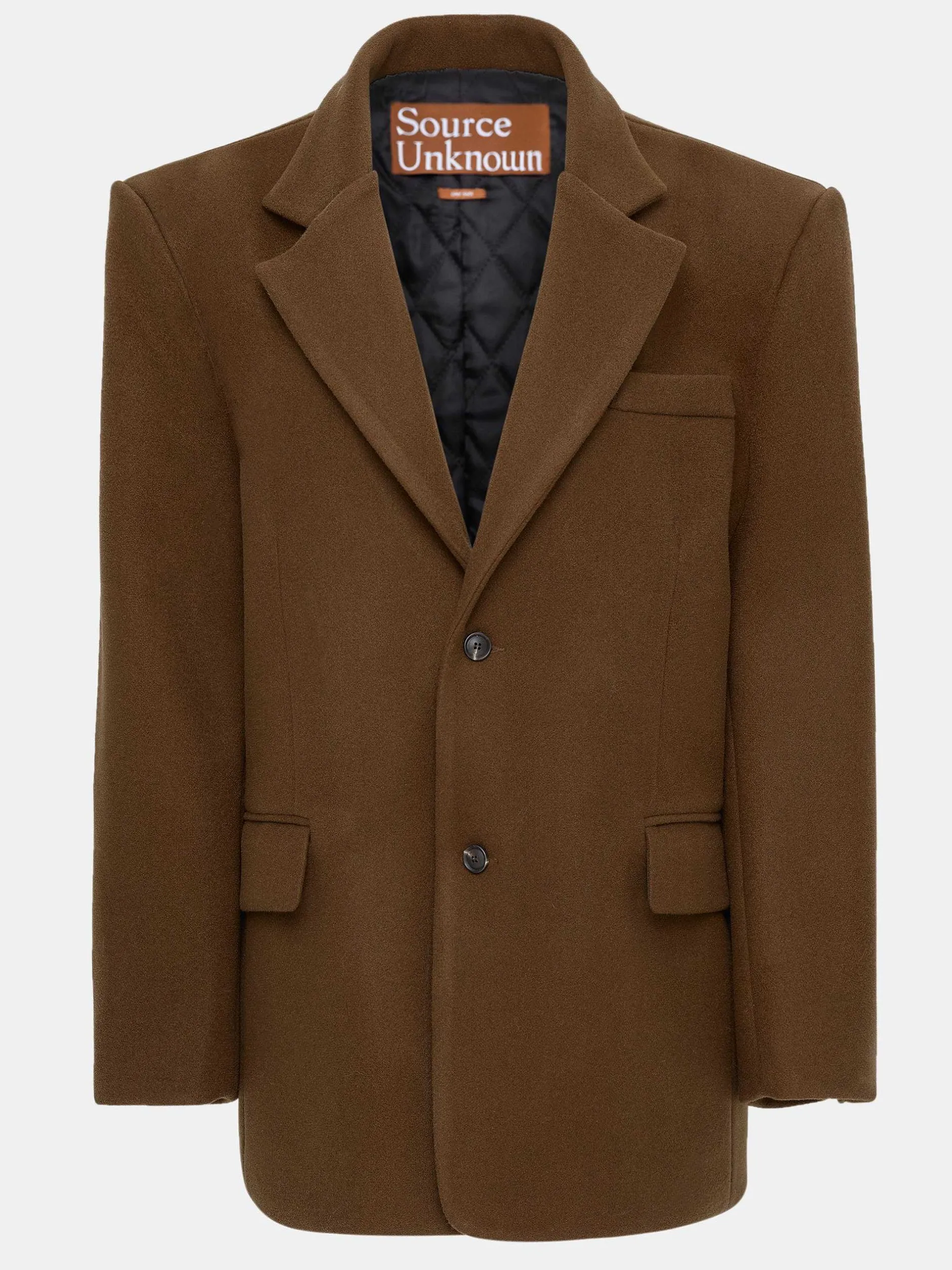 Accessories-Source Unknown Hayk Oversized Boyfriend Blazer, Java