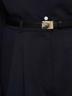 Co-Ords-Source Unknown High Rise Angled Shorts, Navy