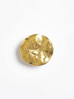 Clothing-Source Unknown Jardin Stud Earrings, Gold