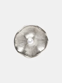 Accessories-Source Unknown Jardin Stud Earrings, Silver