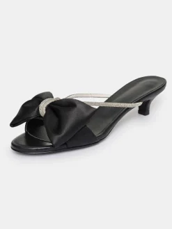 Shoes & Bags-Source Unknown Kaia Crystal Embellished Mules, Black