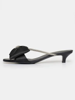Shoes & Bags-Source Unknown Kaia Crystal Embellished Mules, Black