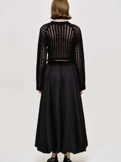 Clothing-Source Unknown Kaleido Puffball Skirt, Black