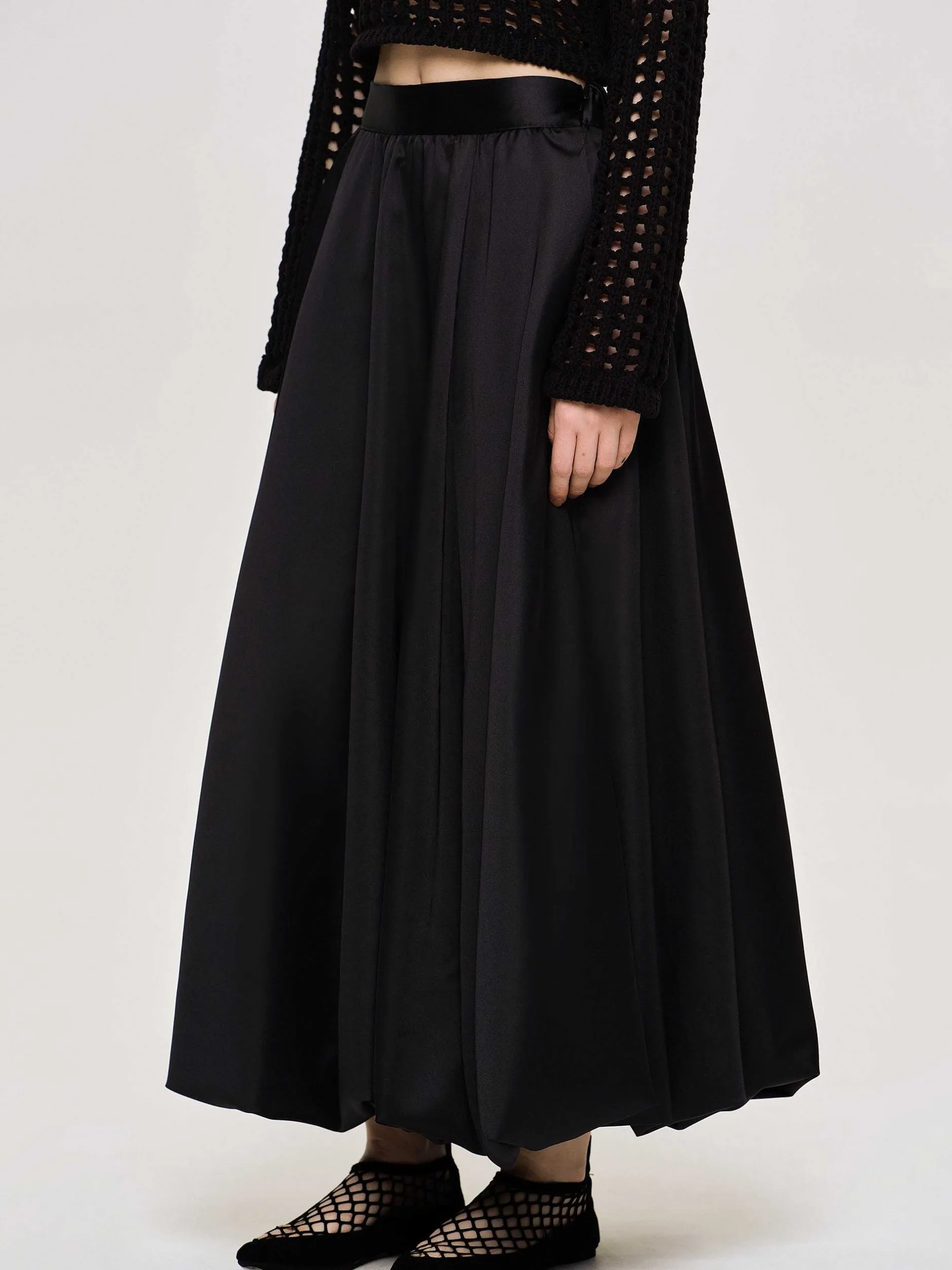 Clothing-Source Unknown Kaleido Puffball Skirt, Black