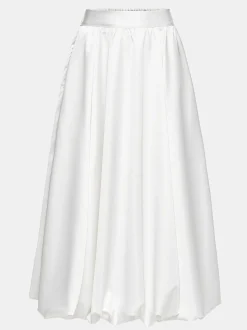 Bottoms-Source Unknown Kaleido Puffball Skirt, White