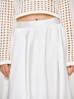 Clothing-Source Unknown Kaleido Puffball Skirt, White