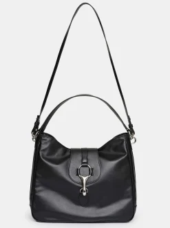 Shoes & Bags-Source Unknown Leather Hobo Bag, Black